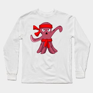 Octopus at Martial arts Karate Long Sleeve T-Shirt